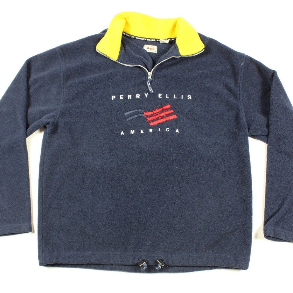 Vintage Perry Ellis America Spell Out Sweater L